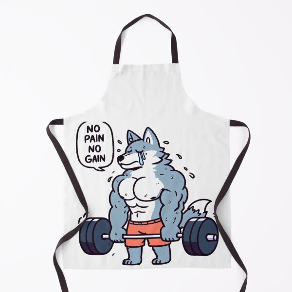 Item preview, No Pain No Gain: Muscle Wolf designed and sold by LemuellTrends.
