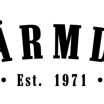 Artwork thumbnail, Värmdö Stockholm Est. 1971 Black Letter Sweden by establishedwear