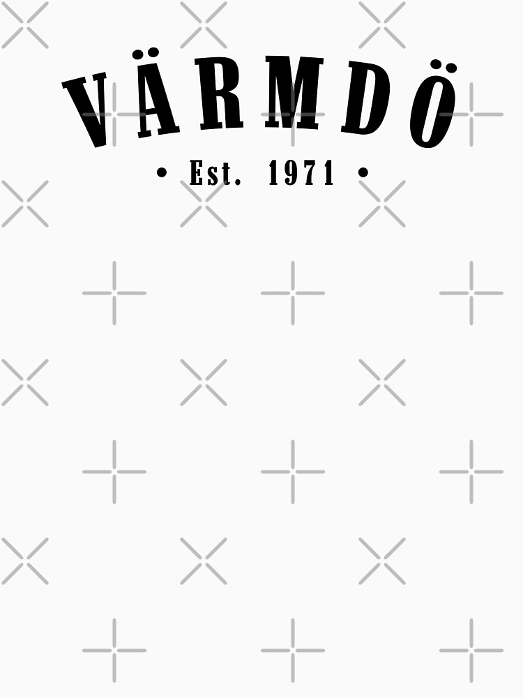 Thumbnail 7 of 7, Classic T-Shirt, Värmdö Stockholm Est. 1971 Black Letter Sweden designed and sold by establishedwear.