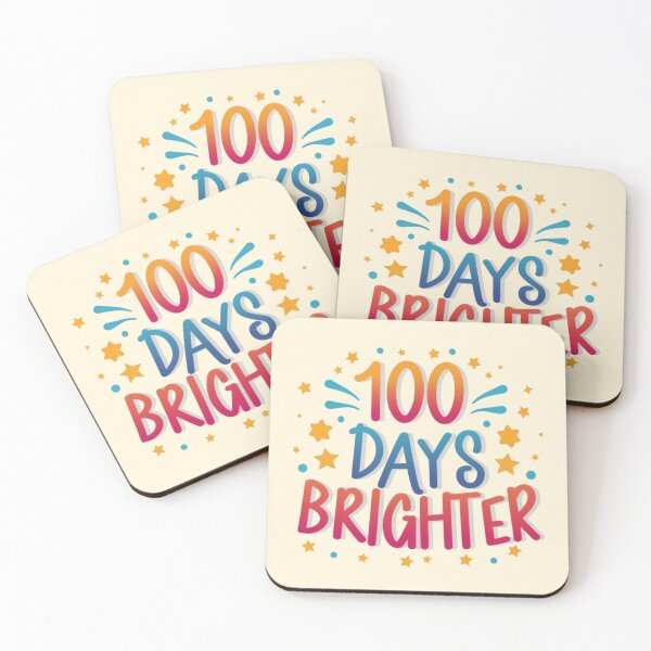 Item preview, 100th Day Of School -100 Days Brighter Happy - 100 Days Of School Teachers Kids  designed and sold by PalleteCreation.