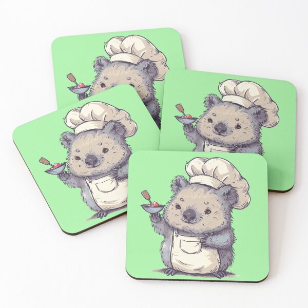 Item preview, Adorable Little Chef Wombat Sticker - Cute Cooking Hat Design in Soft Colors, Perfect for Deviant Art Lovers! designed and sold by zax454.