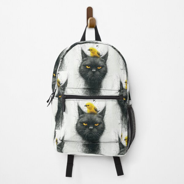 Item preview, Annoyed Cat in a Canary Hat: Minimalistic Expression designed and sold by Piotrek0001.