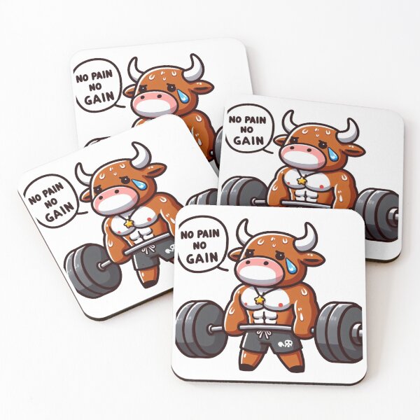 Item preview, No Pain No Gain: Muscle Bull designed and sold by LemuellTrends.