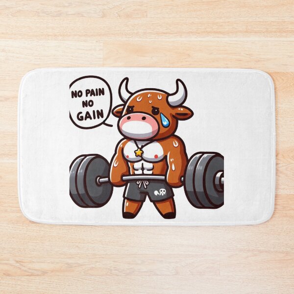 Item preview, No Pain No Gain: Muscle Bull designed and sold by LemuellTrends.