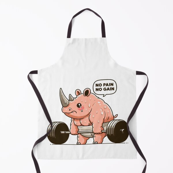 Item preview, No Pain No Gain: Muscle Rhino designed and sold by LemuellTrends.
