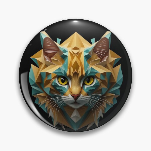 Item preview, Geometric Cat Wild Logo designed and sold by ArtByKubina.