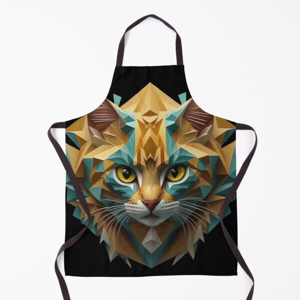 Item preview, Geometric Cat Wild Logo designed and sold by ArtByKubina.