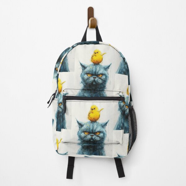 Item preview, Annoyed Cat in a Canary Hat: Minimalistic Expression designed and sold by Piotrek0001.