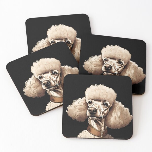 Item preview, Regal Poodle Portrait Elegant Dog Art designed and sold by ChicTrendz.