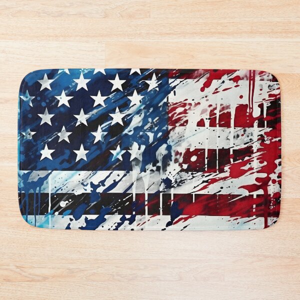 Item preview, pop art patriotic american flag digital print designed and sold by dcrc.