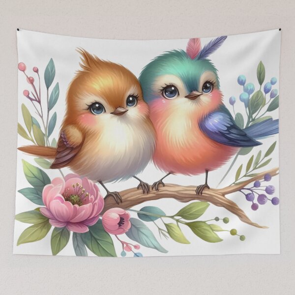 Item preview, Cute birds  designed and sold by Alibeyoglu.