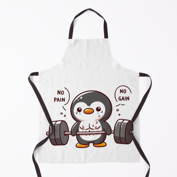 Item preview, No Pain No Gain: Muscle Penguin designed and sold by LemuellTrends.