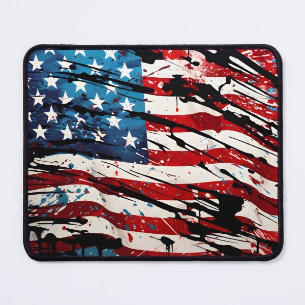 Item preview, pop art patriotic american flag digital print designed and sold by dcrc.