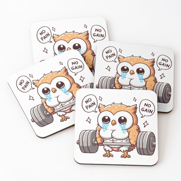 Item preview, No Pain No Gain: Muscle Owl designed and sold by LemuellTrends.