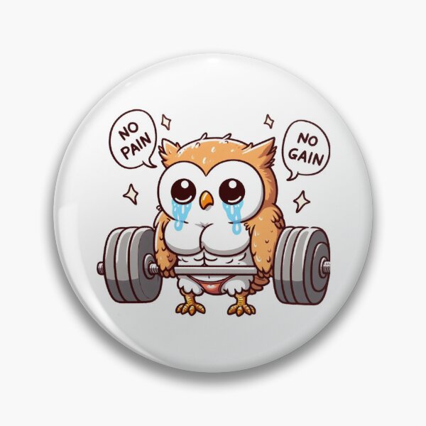Item preview, No Pain No Gain: Muscle Owl designed and sold by LemuellTrends.