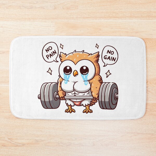 Item preview, No Pain No Gain: Muscle Owl designed and sold by LemuellTrends.
