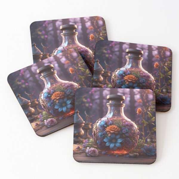 Item preview, A Fairy Potion Bottle With Flowers Inside designed and sold by MoriFantasy.