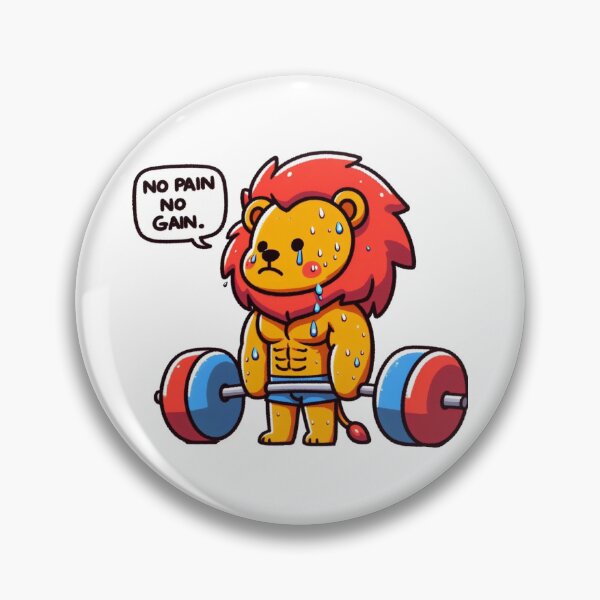 Item preview, No Pain No Gain: Muscle Lion designed and sold by LemuellTrends.