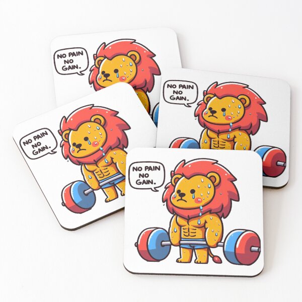 Item preview, No Pain No Gain: Muscle Lion designed and sold by LemuellTrends.