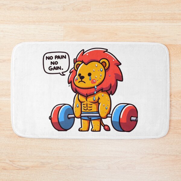 Item preview, No Pain No Gain: Muscle Lion designed and sold by LemuellTrends.