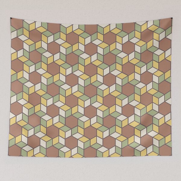 Item preview, Geometric Pattern: Hexagon Box: Autumn designed and sold by Red Wolf.