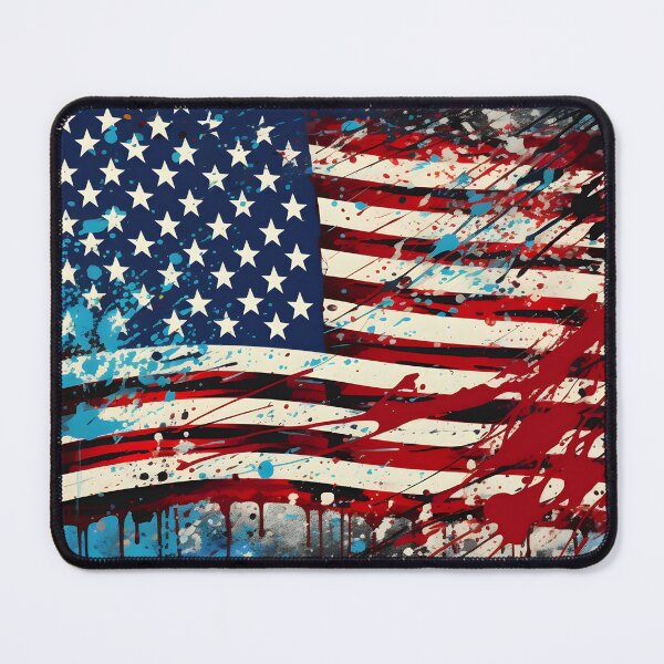 Item preview, pop art patriotic american flag digital print designed and sold by dcrc.
