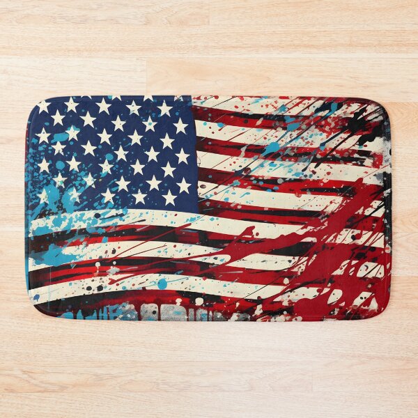 Item preview, pop art patriotic american flag digital print designed and sold by dcrc.