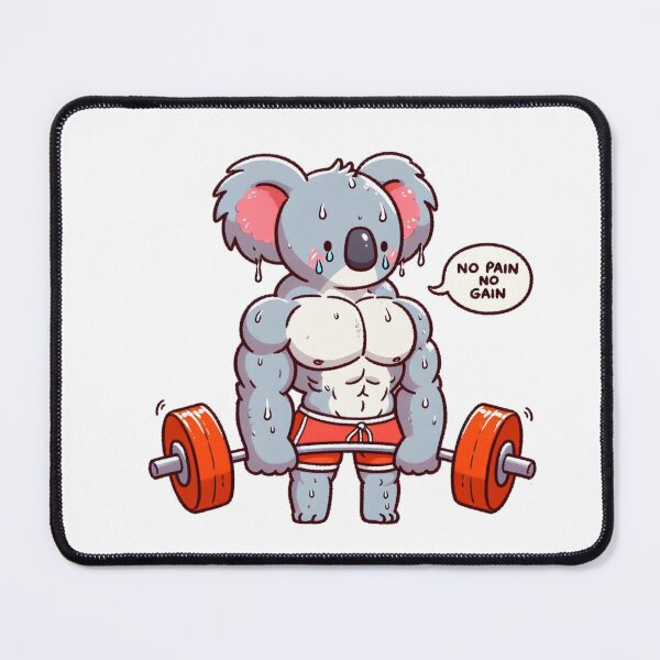 Item preview, No Pain No Gain: Muscle Koala designed and sold by LemuellTrends.