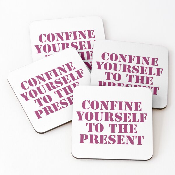 Item preview, Confine Yourself To The Present Motivational Quote designed and sold by adlkh.