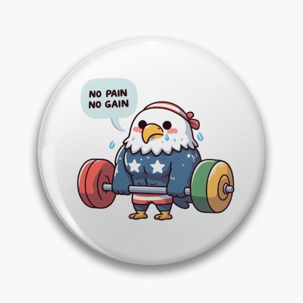 Item preview, No Pain No Gain: Muscle Eagle designed and sold by LemuellTrends.