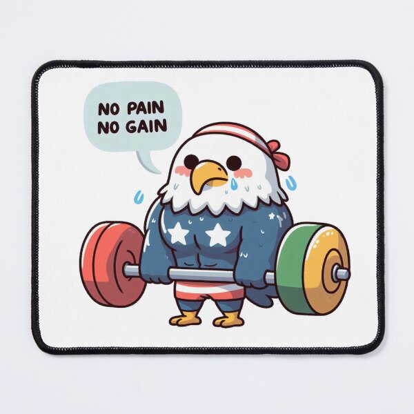 Item preview, No Pain No Gain: Muscle Eagle designed and sold by LemuellTrends.
