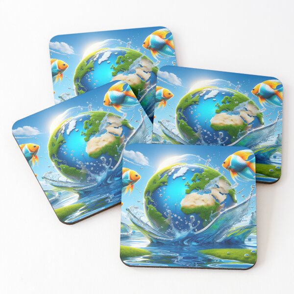 Item preview, Frutiger Aero Earth Splash designed and sold by gustavotiano.