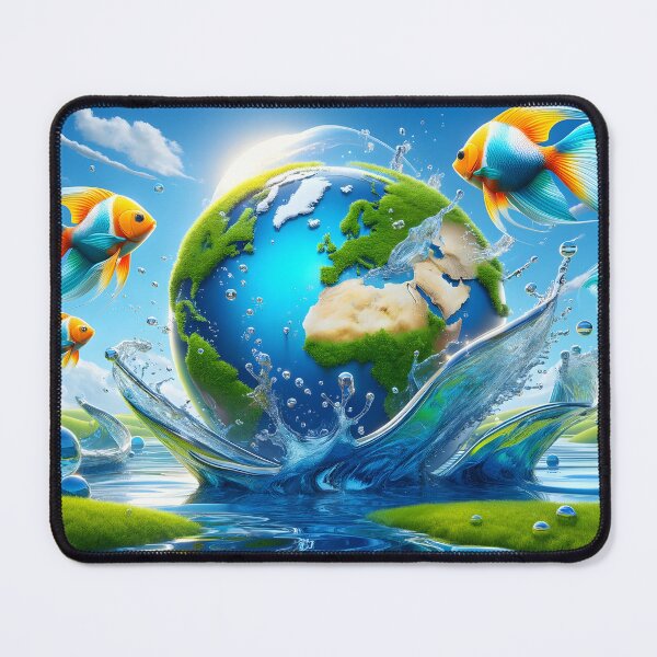 Item preview, Frutiger Aero Earth Splash designed and sold by gustavotiano.