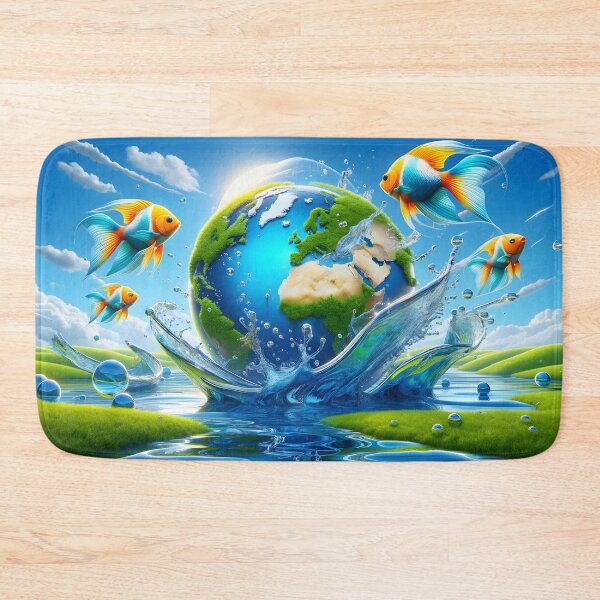 Item preview, Frutiger Aero Earth Splash designed and sold by gustavotiano.