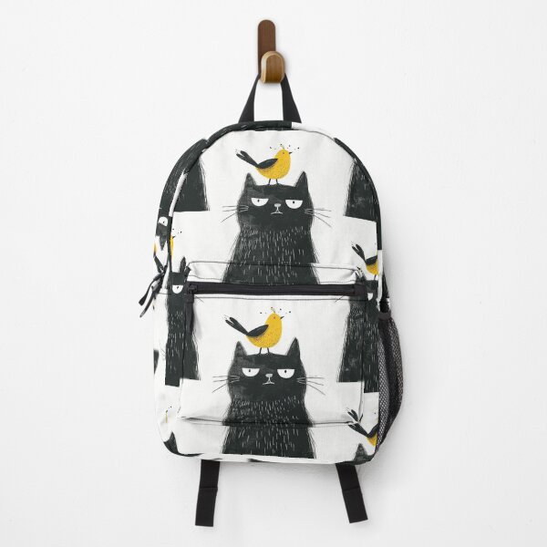 Item preview, Annoyed Cat in a Canary Hat: Minimalistic Expression designed and sold by Piotrek0001.
