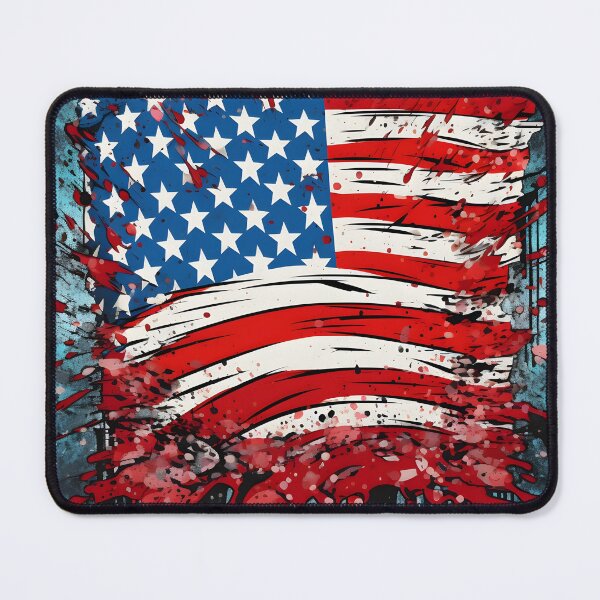 Item preview, pop art patriotic american flag digital print designed and sold by dcrc.