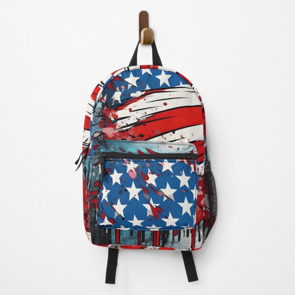 Item preview, pop art patriotic american flag digital print designed and sold by dcrc.