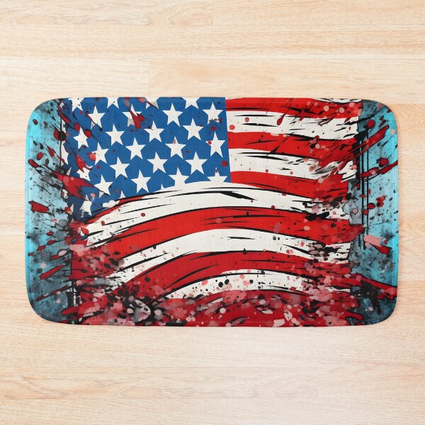 Item preview, pop art patriotic american flag digital print designed and sold by dcrc.