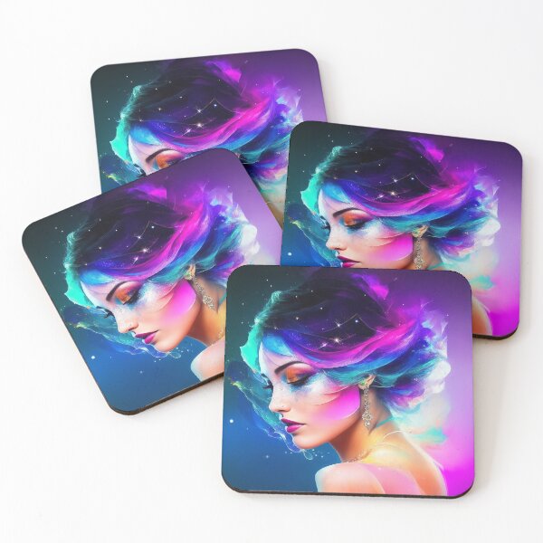 Item preview, Colorful Woman - Colorful Female Portrait designed and sold by Manos Ch.