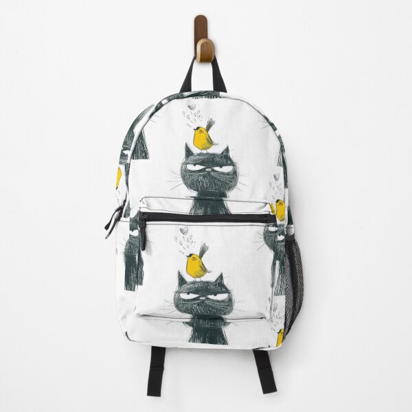 Item preview, Annoyed Cat in a Canary Hat: Minimalistic Expression designed and sold by Piotrek0001.