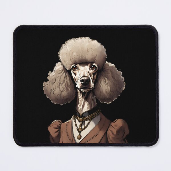 Item preview, Regal Poodle Portrait Timeless Elegance in Rich Tones designed and sold by ChicTrendz.