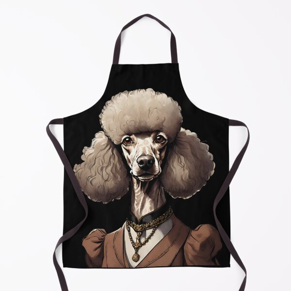 Item preview, Regal Poodle Portrait Timeless Elegance in Rich Tones designed and sold by ChicTrendz.