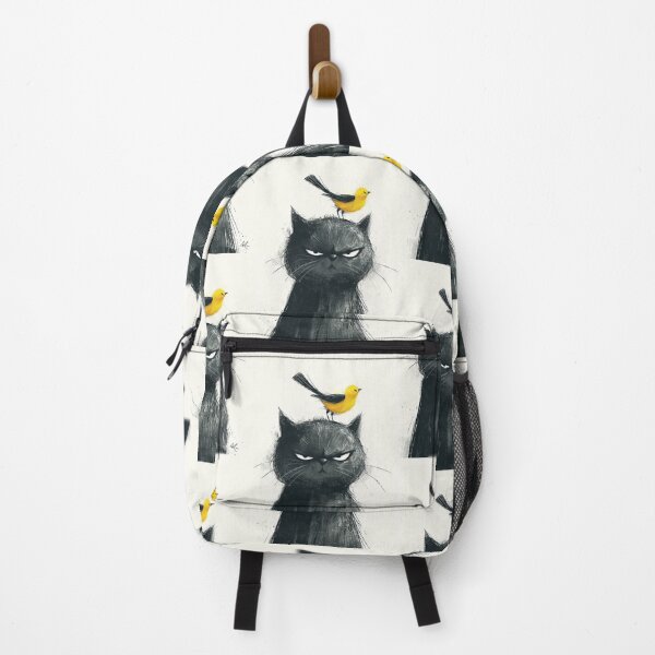 Item preview, Annoyed Cat in a Canary Hat: Minimalistic Expression designed and sold by Piotrek0001.
