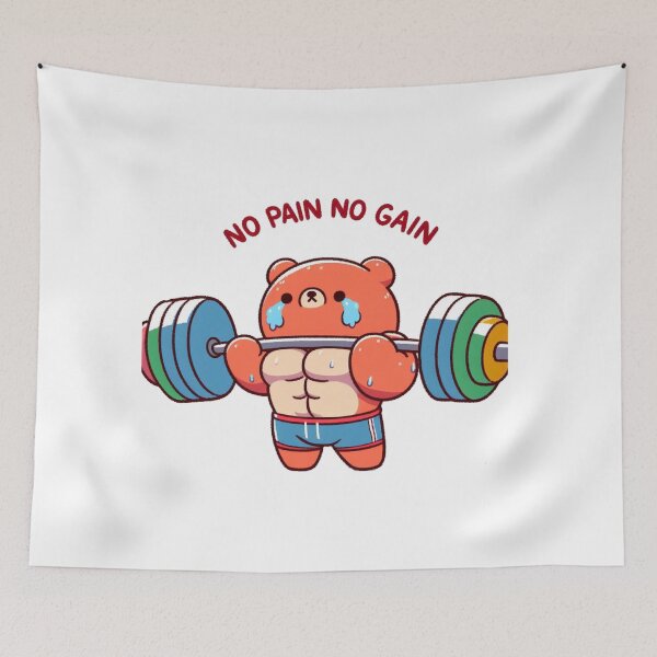 Item preview, No Pain No Gain: Muscle Bear designed and sold by LemuellTrends.