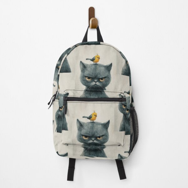 Item preview, Annoyed Cat in a Canary Hat: Minimalistic Expression designed and sold by Piotrek0001.