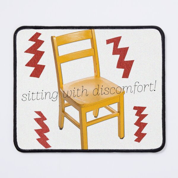 Item preview, sitting with discomfort! designed and sold by calamityannie.