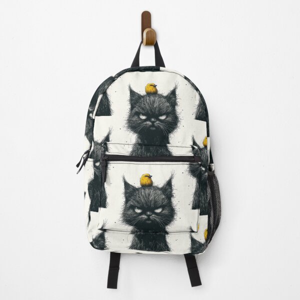 Item preview, Annoyed Cat in a Canary Hat: Minimalistic Expression designed and sold by Piotrek0001.