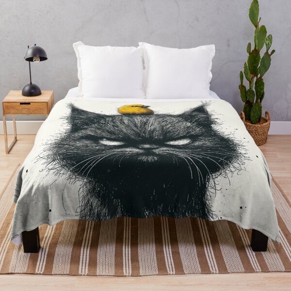 Item preview, Annoyed Cat in a Canary Hat: Minimalistic Expression designed and sold by Piotrek0001.