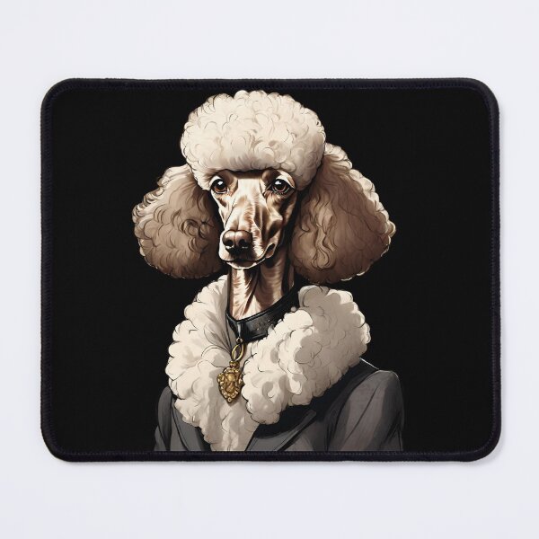 Item preview, Elegant Regal Poodle Portrait Dog Art designed and sold by ChicTrendz.