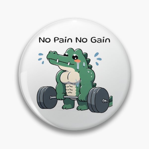 Item preview, No Pain No Gain: Muscle Alligator designed and sold by LemuellTrends.